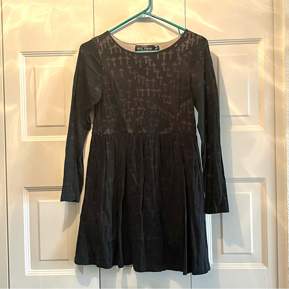 Vintage Evil Twin cross burnout dress